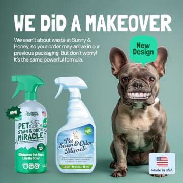 Sunny & Honey Miracle Cleaner for Pet Stains and Odors