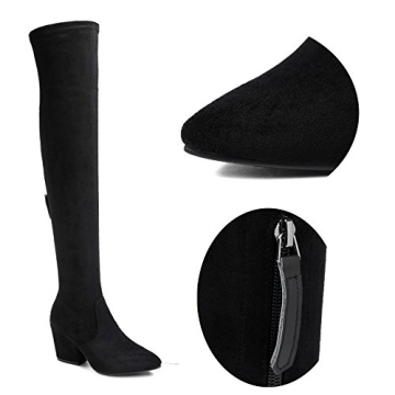 N.N.G Women Over-The-Knee Boots: Chic Black Winter Footwear