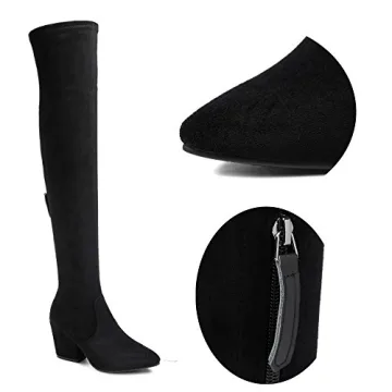 N.N.G Women Over-The-Knee Boots: Chic Black Winter Footwear