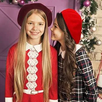 Anteer 6-Color Wool Beret Hats for Women & Girls