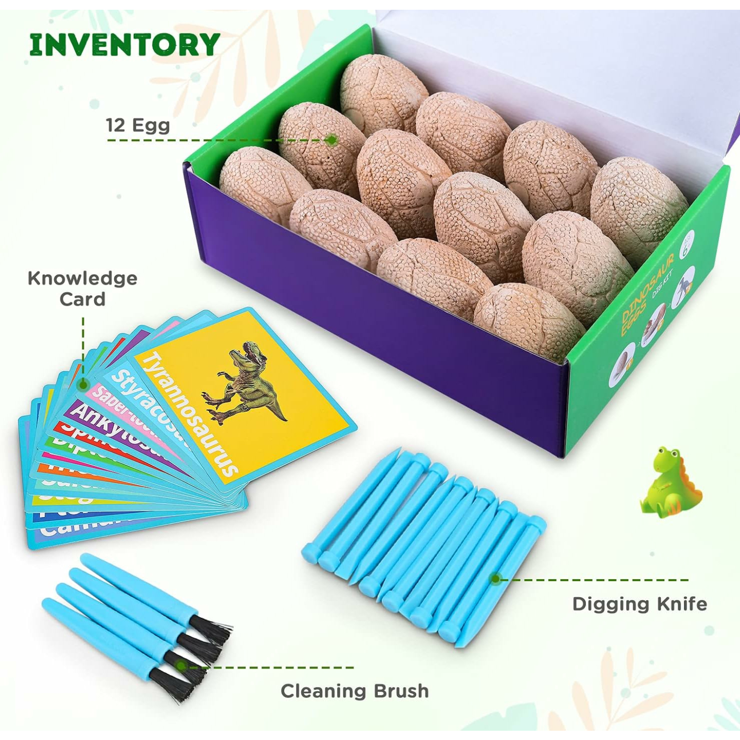 Dinosaur Fossil Eggs STEM Toy for Kids Discovery