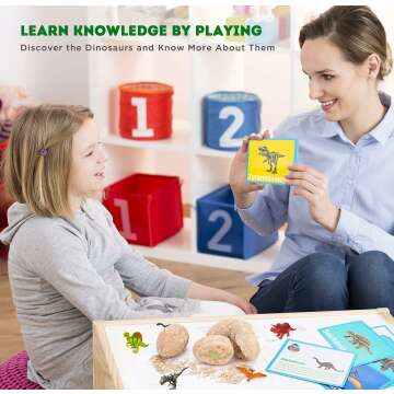 Dinosaur Fossil Eggs STEM Toy for Kids Discovery