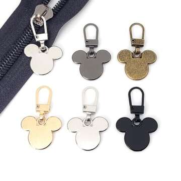 Mixed Color Mouse Zipper Keychain Pack - Cute Charms