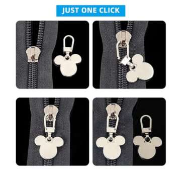 Mixed Color Mouse Zipper Keychain Pack - Cute Charms