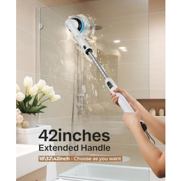 LyriFine Electric Spin Scrubber IPX7 Waterproof Bathroom Cleaner