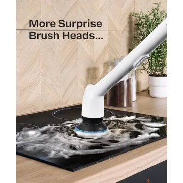 LyriFine Electric Spin Scrubber IPX7 Waterproof Bathroom Cleaner