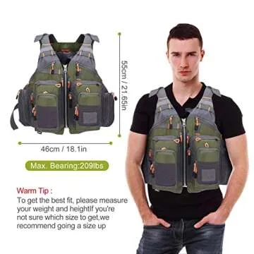 LIXADA Adjustable Fly Fishing Vest for Men and Women