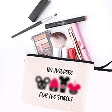 Cute Waterproof Makeup & Snacks Bag for Travel