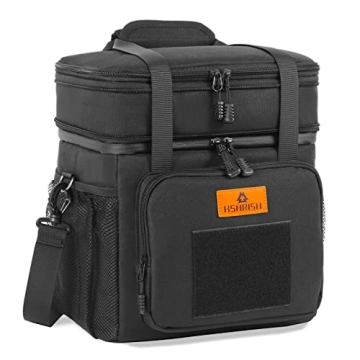 HSHRISH Expandable Large Tactical Lunch Box for Adults, Durable Insulated Lunch Bag with Shoulder St...