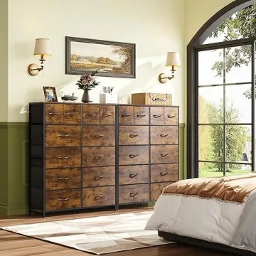 WLIVE Tall Dresser with 12 Spacious Drawers for Bedrooms