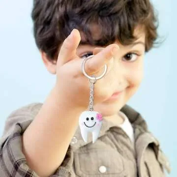Unique Tooth Keychain for Kids and Dental Gifts