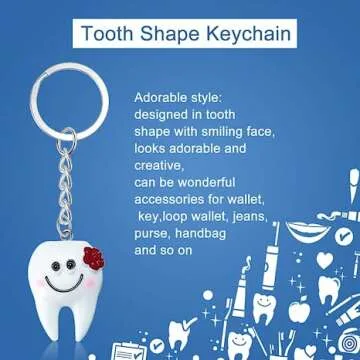 Unique Tooth Keychain for Kids and Dental Gifts