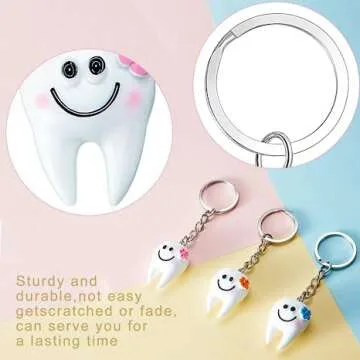 Unique Tooth Keychain for Kids and Dental Gifts