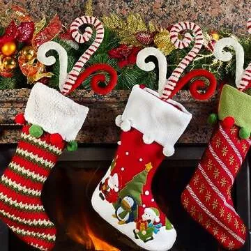 ZHANYIGY Christmas Tree Decor Picks - Set of 6 Elegant Ornaments
