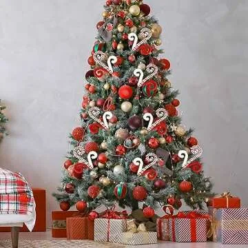 ZHANYIGY Christmas Tree Decor Picks - Set of 6 Elegant Ornaments