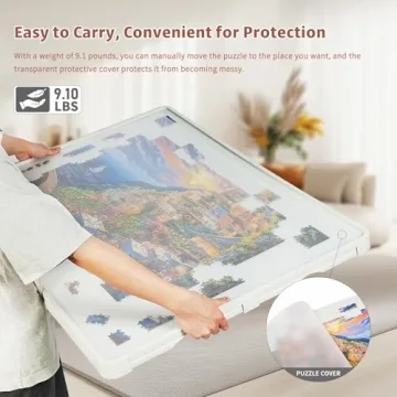 BuilderButler 360° Rotating Puzzle Board with Drawers