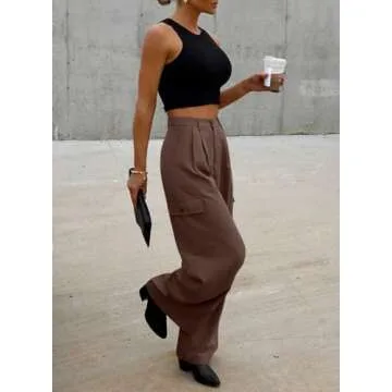 Dokotoo Women's High Waisted Wide Leg Pants for Any Occasion