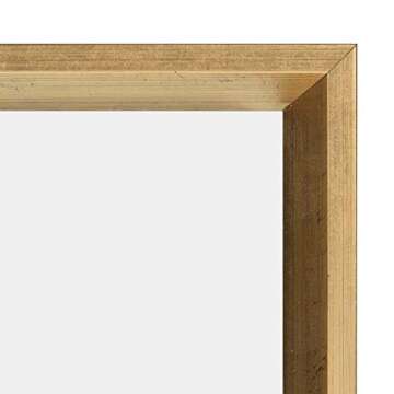 Kate and Laurel Calter Erasable Acrylic Monthly Wall Calendar, 25.5x31.5, Gold