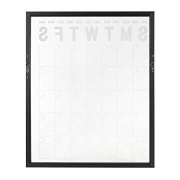 Kate and Laurel Calter Erasable Acrylic Monthly Wall Calendar, 25.5x31.5, Gold