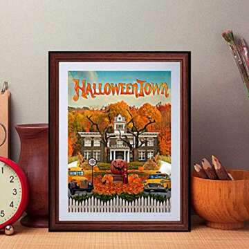 Venanoci Muzimuzili Halloween Town Poster And Print Classic Fantasy Family Comedy Movies Canvas Painting Wall Picture For Living Room Home Decor-30X40Cm Unframed