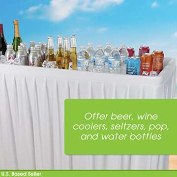 Stylish 7Penn Outdoor Bar Cooler Table - Perfect for Parties