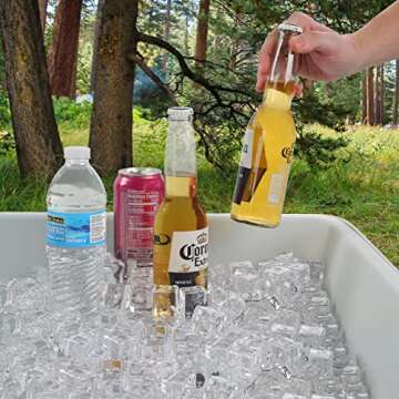Stylish 7Penn Outdoor Bar Cooler Table - Perfect for Parties