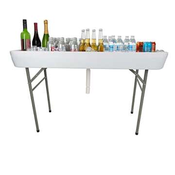 Stylish 7Penn Outdoor Bar Cooler Table - Perfect for Parties