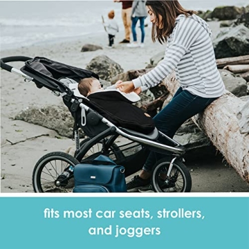 JJ Cole Bundle Me Winter Baby Car Seat Cover - Sherpa Lined