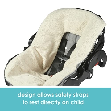 JJ Cole Bundle Me Winter Baby Car Seat Cover - Sherpa Lined
