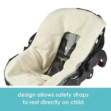JJ Cole Bundle Me Winter Baby Car Seat Cover - Sherpa Lined