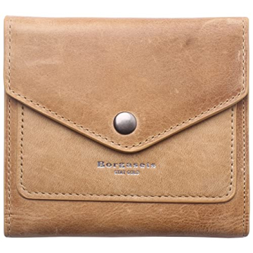 Borgasets Women's RFID Blocking Small Compact Bifold Leather Pocket Wallet Ladies Mini Purse