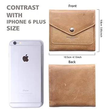 Stylish RFID Blocking Bifold Leather Wallet for Women