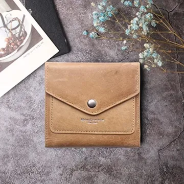 Stylish RFID Blocking Bifold Leather Wallet for Women