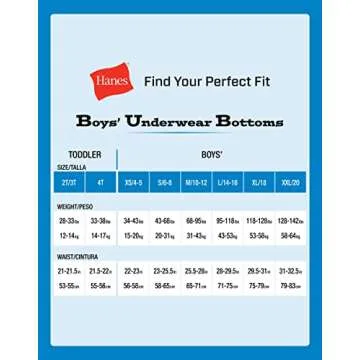 Hanes Boys' Potty Trainer Underwear, Available, 6-Pack, Boxer Briefs-Blue/Gray Assorted-6 Pack, 2-3T