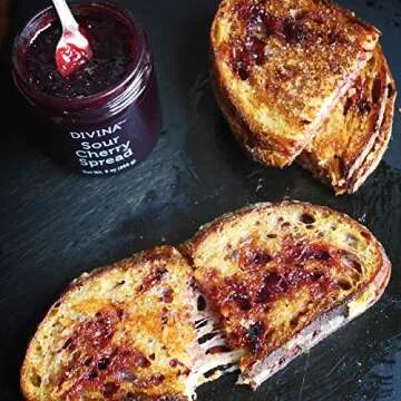 DIVINA Sour Cherry Spread Jam, 9 oz