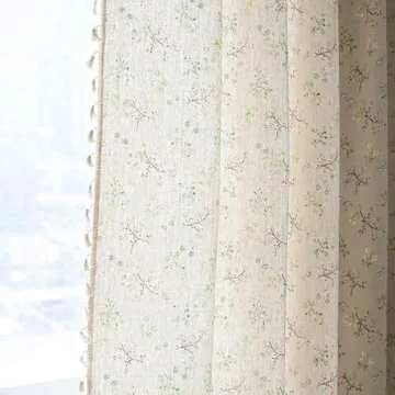 ENJOYBRIDAL Floral Farmhouse Curtains for Home Elegance