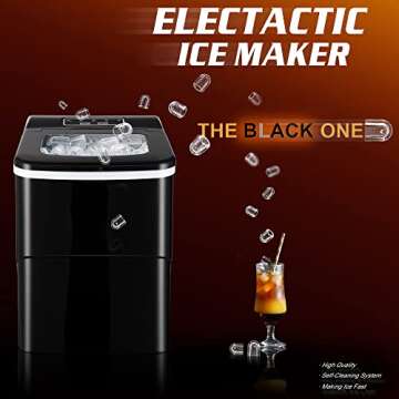 Compact Ice Maker: Efficient 30Lbs Daily Output