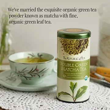Organic Double Green Matcha Tea Gourmet Blend 50 Count