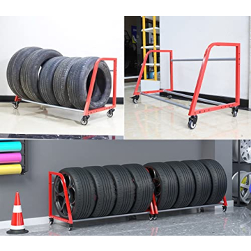 CMYUN Heavy Duty Tire Rack for Garage Workshop Storage