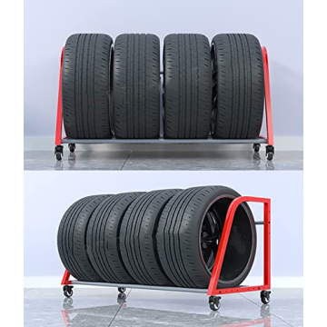 CMYUN Heavy Duty Tire Rack for Garage Workshop Storage