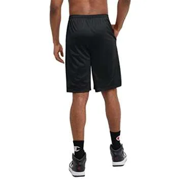 Champion mens 9" Shorts, Mesh Shorts, 9", Mesh Basketball Shorts, Mesh Gym athletic shorts, Black-407q88, X-Large US