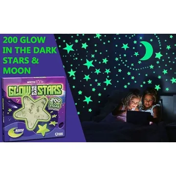Glow in the Dark Stars for Kids - 200PC Night Sky Set