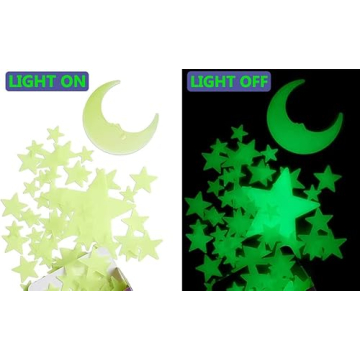 Glow in the Dark Stars for Kids - 200PC Night Sky Set