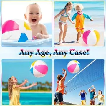 HUGCATY Beach Balls 3-Pack for Swimming & Pool Games