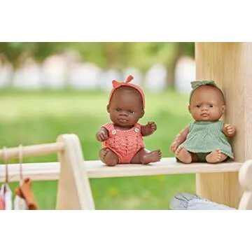 Miniland Doll 8 1/4'' Hispanic Girl - SEL & DEI Play