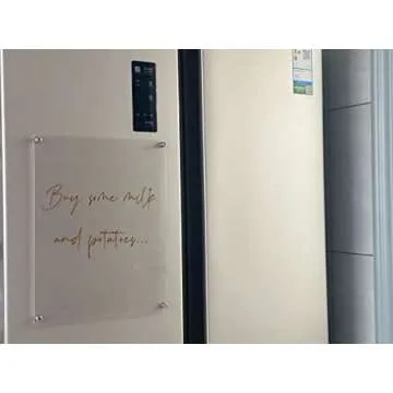 IEEK Magnetic Dry Erase Board for Fridge and Desk,Small Acrylic Desktop Write-Board with Stand 11x14 inch to Do List Dry-Erase Notepad Whiteboard with 4 Dry Erase Markers for Office,Home,School