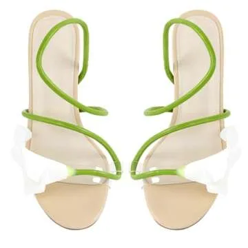 MissHeel Nude Heels with Flower for Event Elegance