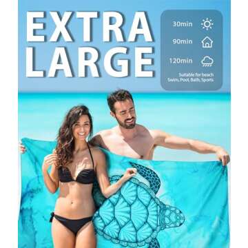 Sand Free Lightweight Thin Microfiber Beach Towel – Quick Dry Mandala Oversized Large Blue Towel Accessories Travel Swim Pool Yoga Cruise Camping Gear Packable Resistant Gift