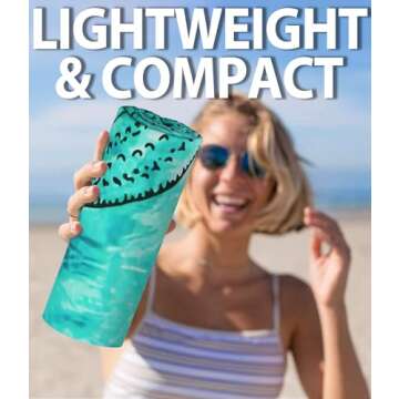 Sand Free Lightweight Thin Microfiber Beach Towel – Quick Dry Mandala Oversized Large Blue Towel Accessories Travel Swim Pool Yoga Cruise Camping Gear Packable Resistant Gift