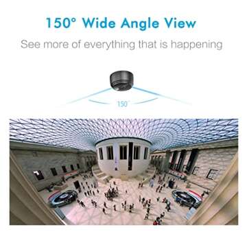 AREBI Hidden Cameras for Home Security, 1080p HD Mini Spy Camera Wi-Fi Wireless, Small Nanny Camera Indoor with Remote View, Motion Detection, Night Vision, Tiny Spy Cam A10 Plus [Original]